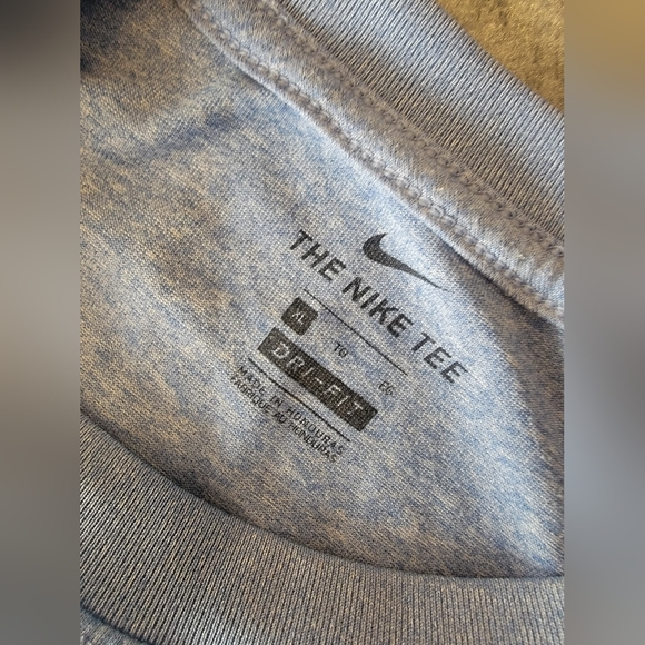 Nike Dri-Fit Light Blue Short Sleeve Tee T-Shirt Gym Running Workout Size XL - Picture 2 of 7